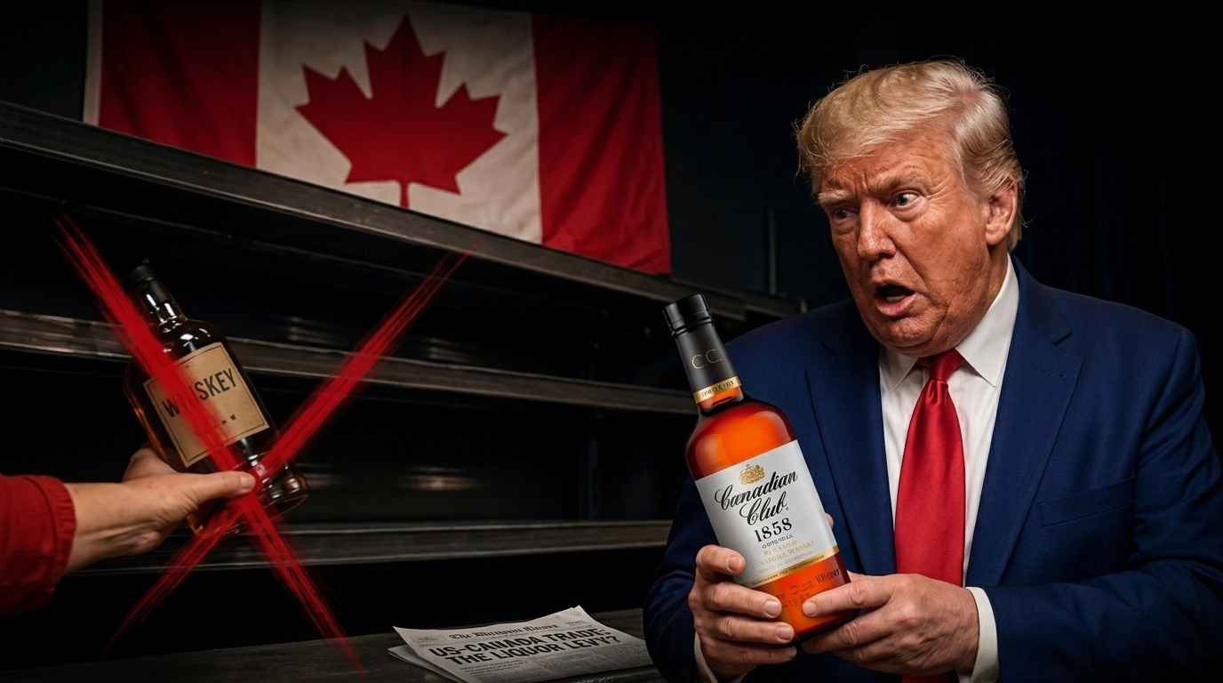 Estados Unidos prohíbe el whisky canadiense