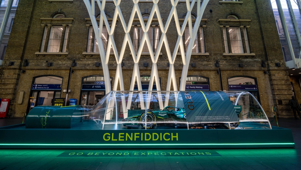 Glenffidch Aston Martin Car in a Bottle