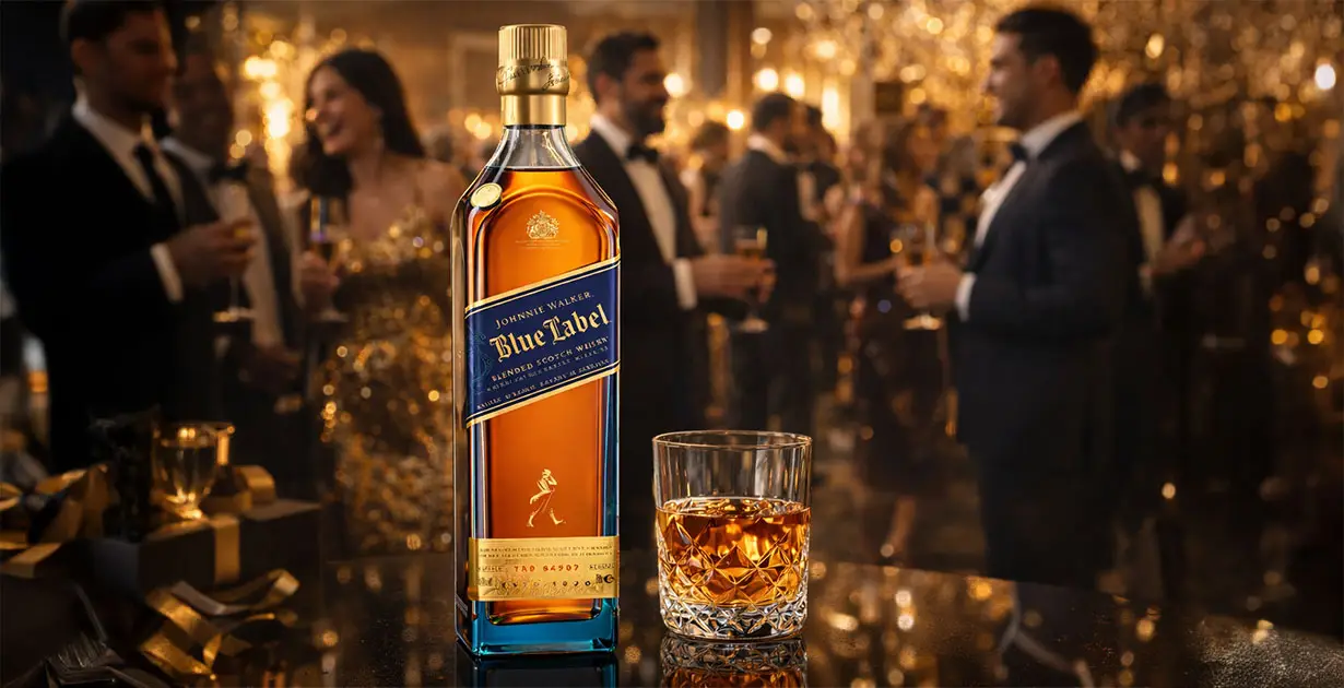 Whisky Johnnie Walker Blue Label.