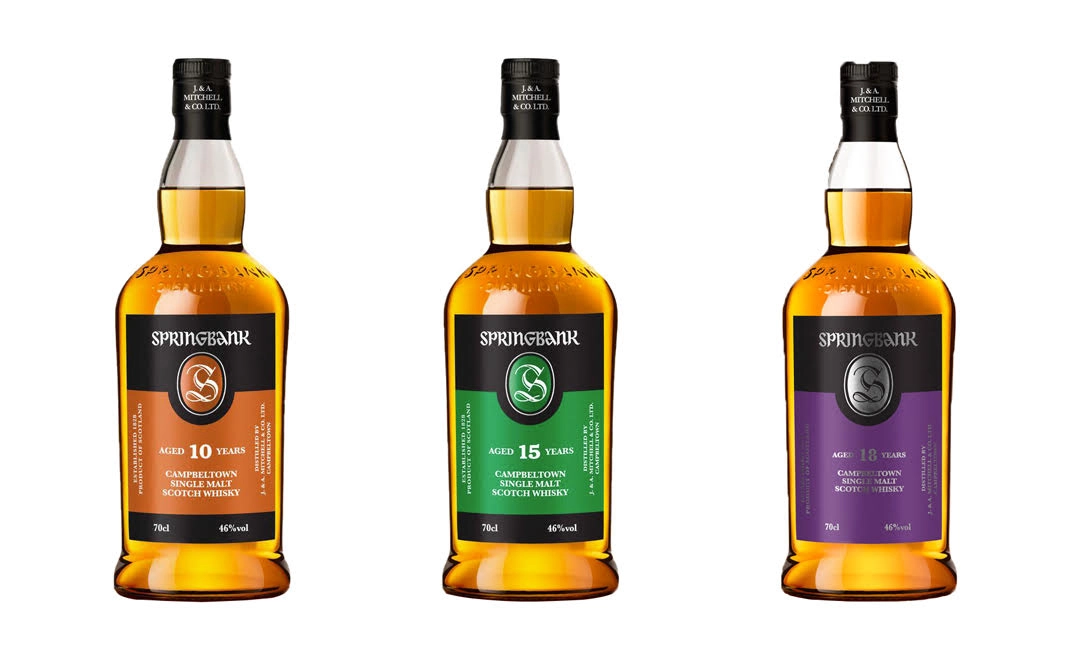 Springbank 10, 15 y 18 años